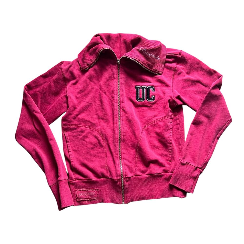 Vintage JanSport U of California Riverside Zip-Up Sweatshirt Red Women's Size XL
